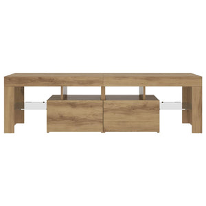 TV-Schrank mit LED Artisan-Eiche 140 cm