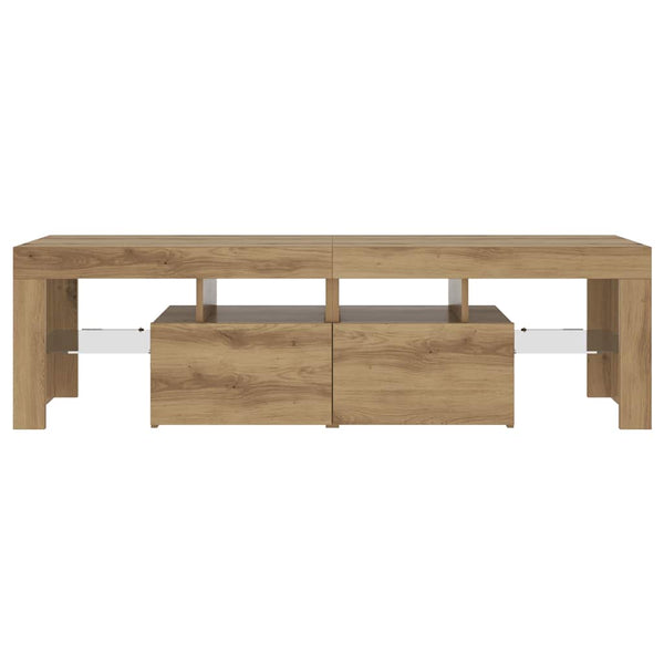 TV-Schrank mit LED Artisan-Eiche 140 cm