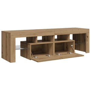 TV-Schrank mit LED Artisan-Eiche 140 cm