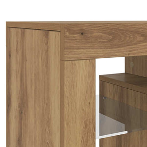 TV-Schrank mit LED Artisan-Eiche 140 cm