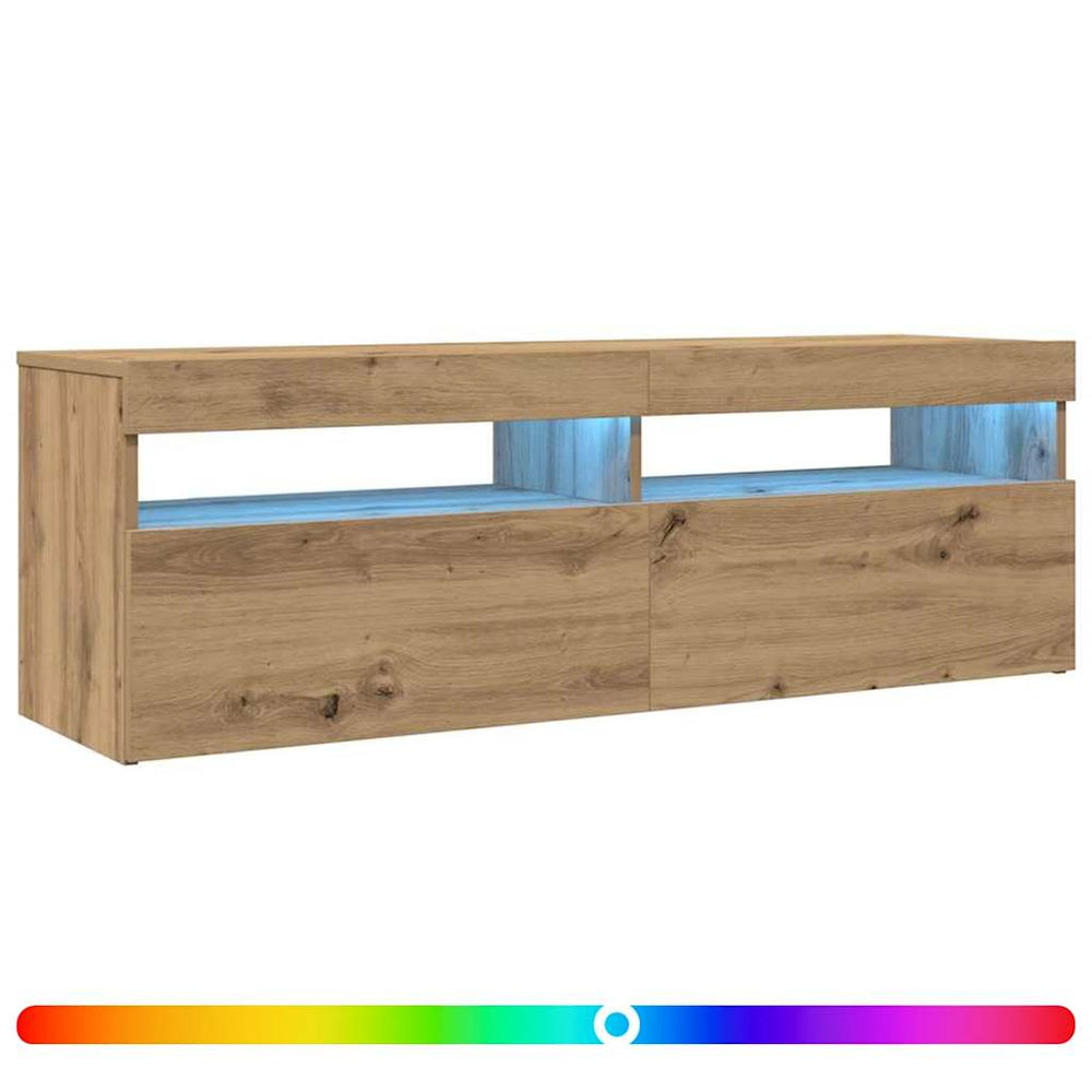 TV-Schrank Artisan-Eiche mit LED 120 cm