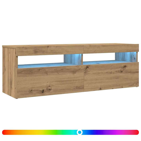 TV-Schrank Artisan-Eiche mit LED 120 cm
