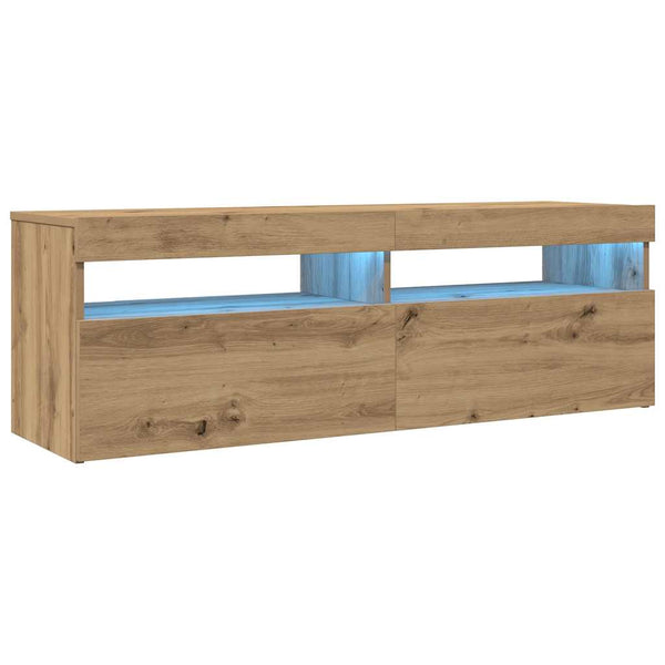 TV-Schrank Artisan-Eiche mit LED 120 cm