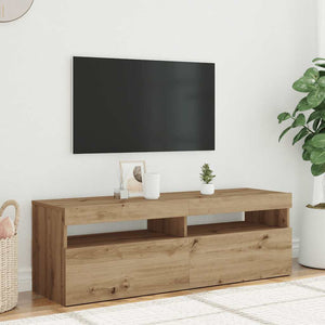 TV-Schrank Artisan-Eiche mit LED 120 cm