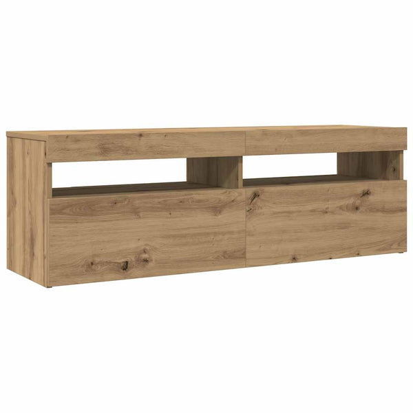 TV-Schrank Artisan-Eiche mit LED 120 cm