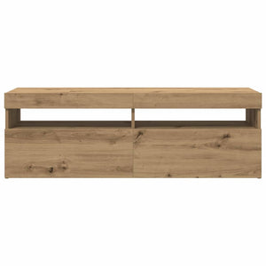 TV-Schrank Artisan-Eiche mit LED 120 cm