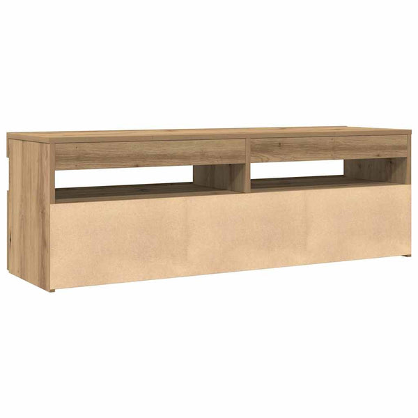 TV-Schrank Artisan-Eiche mit LED 120 cm