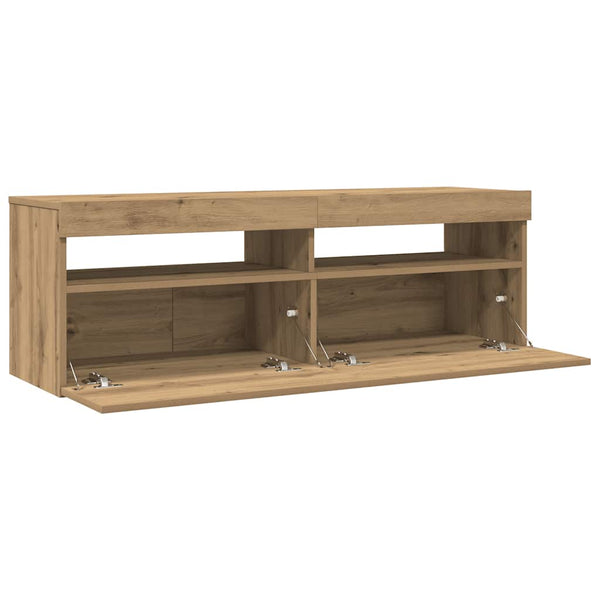 TV-Schrank Artisan-Eiche mit LED 120 cm