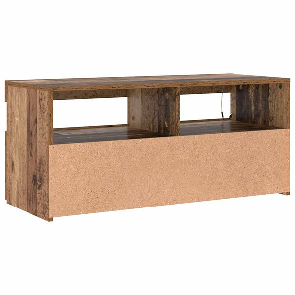 TV-Schrank mit LED Altholz-Optik 90 cm