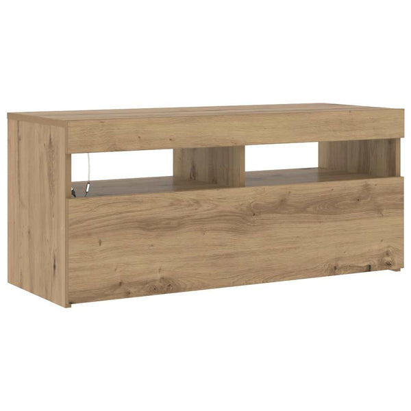 TV-Schrank Artisan-Eiche mit LED 90 cm