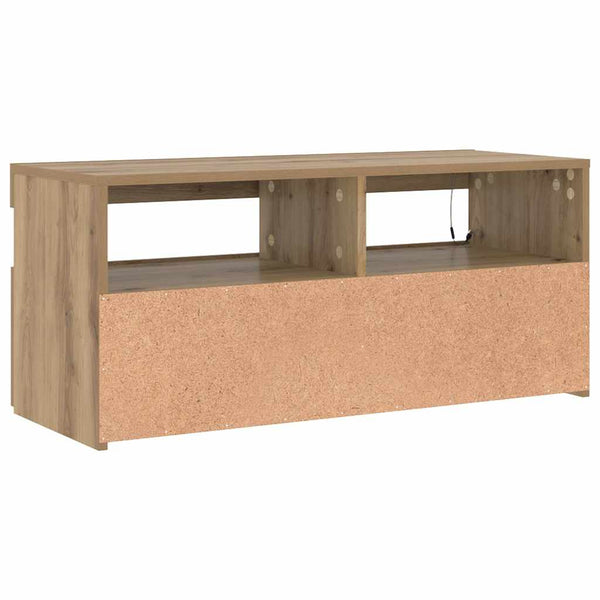 TV-Schrank Artisan-Eiche mit LED 90 cm