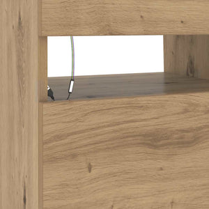 TV-Schrank Artisan-Eiche mit LED 90 cm