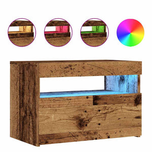 TV-Schrank Altholz-Optik mit LED 60cm