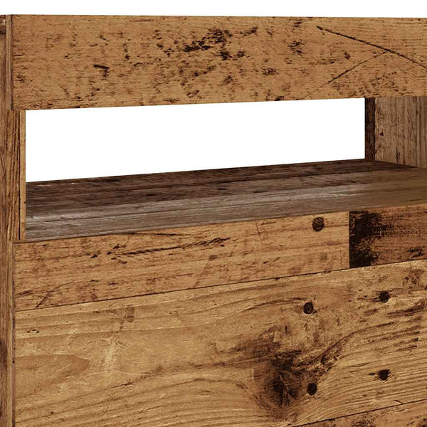 TV-Schrank Altholz-Optik mit LED 60cm