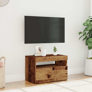TV-Schrank Altholz-Optik mit LED 60cm