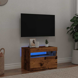 TV-Schrank Altholz-Optik mit LED 60cm