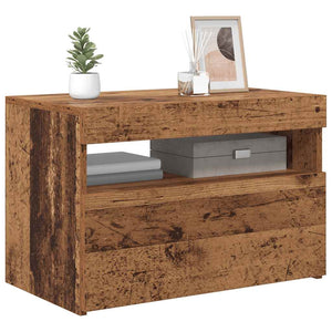 TV-Schrank Altholz-Optik mit LED 60cm
