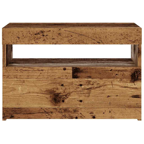 TV-Schrank Altholz-Optik mit LED 60cm