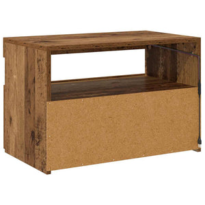 TV-Schrank Altholz-Optik mit LED 60cm