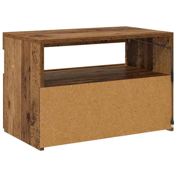TV-Schrank Altholz-Optik mit LED 60cm