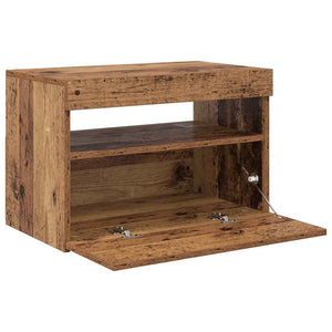 TV-Schrank Altholz-Optik mit LED 60cm