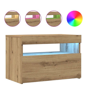 TV-Schrank Artisan-Eiche mit LED 60x40 cm