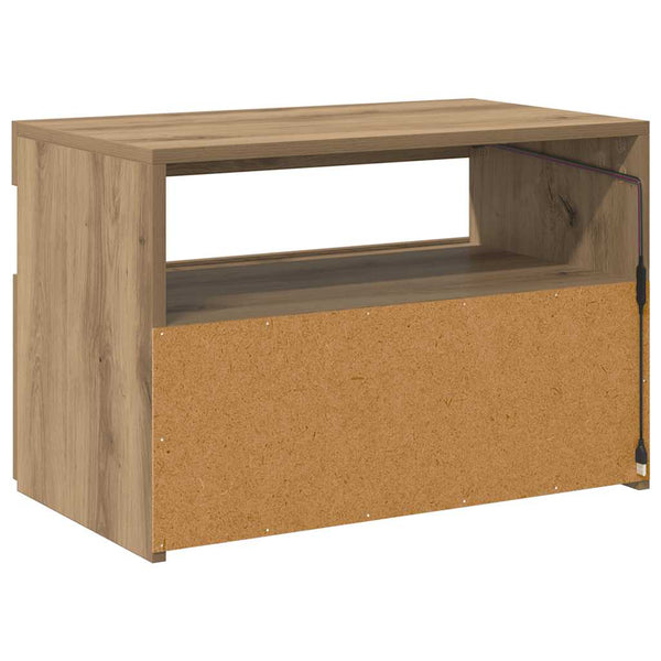 TV-Schrank Artisan-Eiche mit LED 60x40 cm