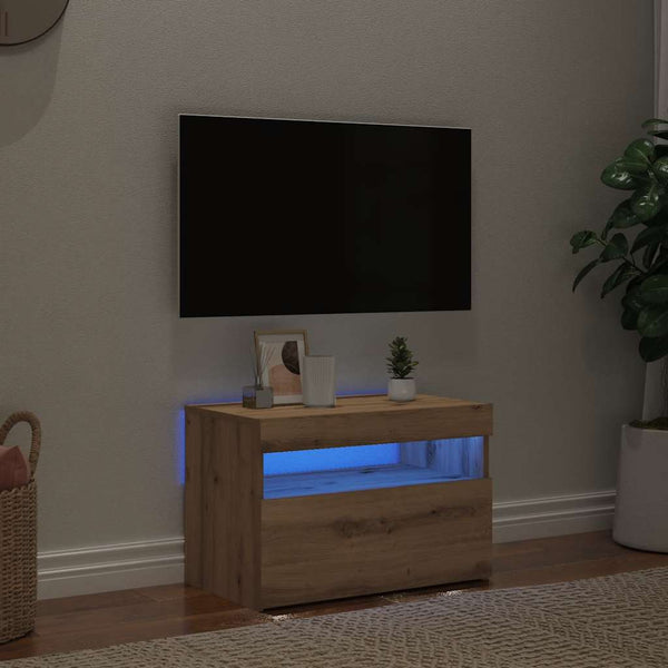 TV-Schrank Artisan-Eiche mit LED 60x40 cm
