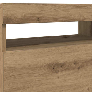 TV-Schränke mit LED Artisan-Eiche 2er Set