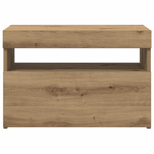 TV-Schränke mit LED Artisan-Eiche 2er Set