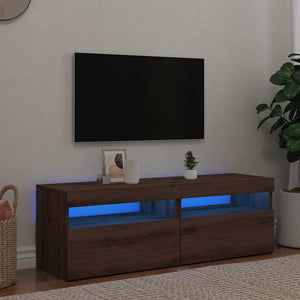 TV-Schränke mit LED Artisan-Eiche 2er Set