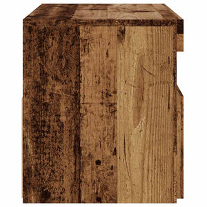 TV-Schrank mit LED Altholz-Optik 75x35x40 cm