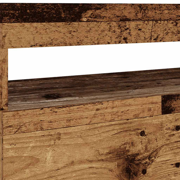 TV-Schrank mit LED Altholz-Optik 75x35x40 cm