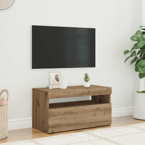 TV-Schrank Artisan-Eiche mit LED 75x35x40 cm