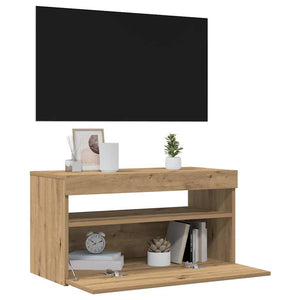 TV-Schrank Artisan-Eiche mit LED 75x35x40 cm