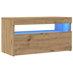 TV-Schrank Artisan-Eiche mit LED 75x35x40 cm