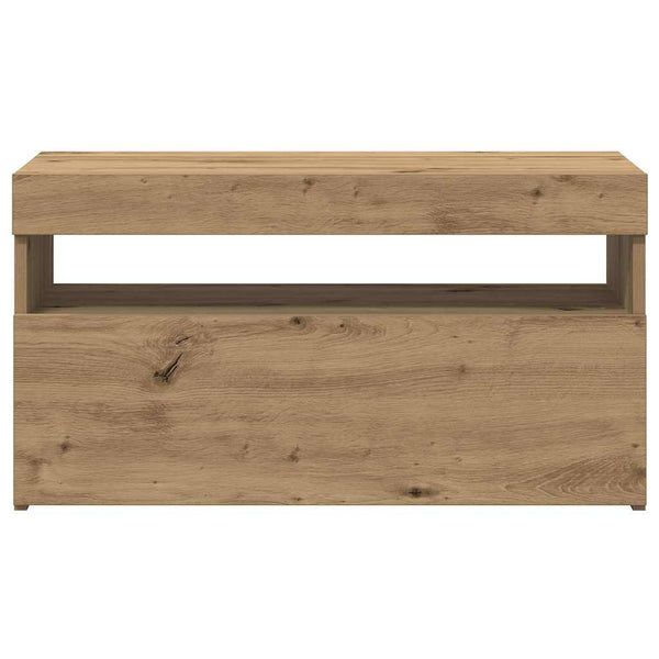 TV-Schrank Artisan-Eiche mit LED 75x35x40 cm