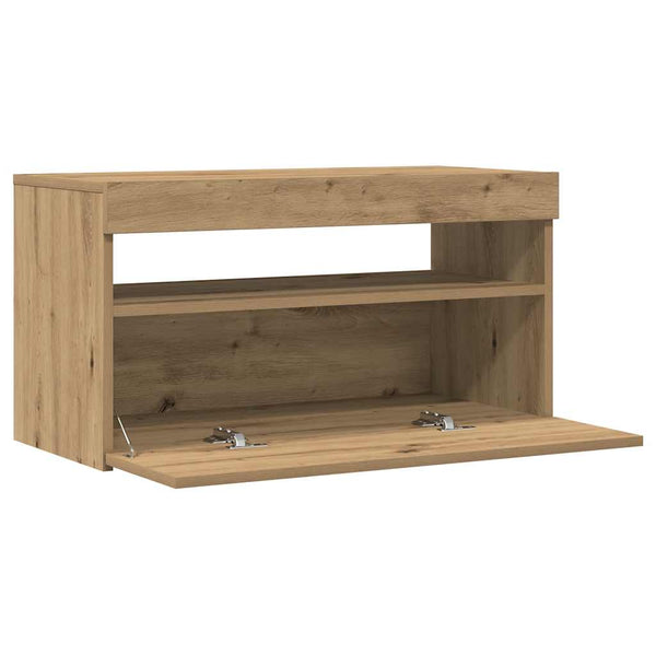 TV-Schrank Artisan-Eiche mit LED 75x35x40 cm