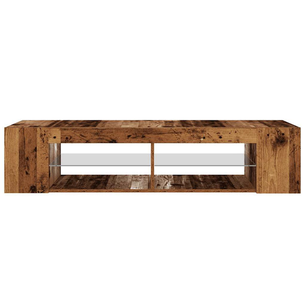 TV-Schrank mit LED Altholz-Optik 135 cm
