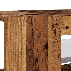 TV-Schrank mit LED Altholz-Optik 135 cm