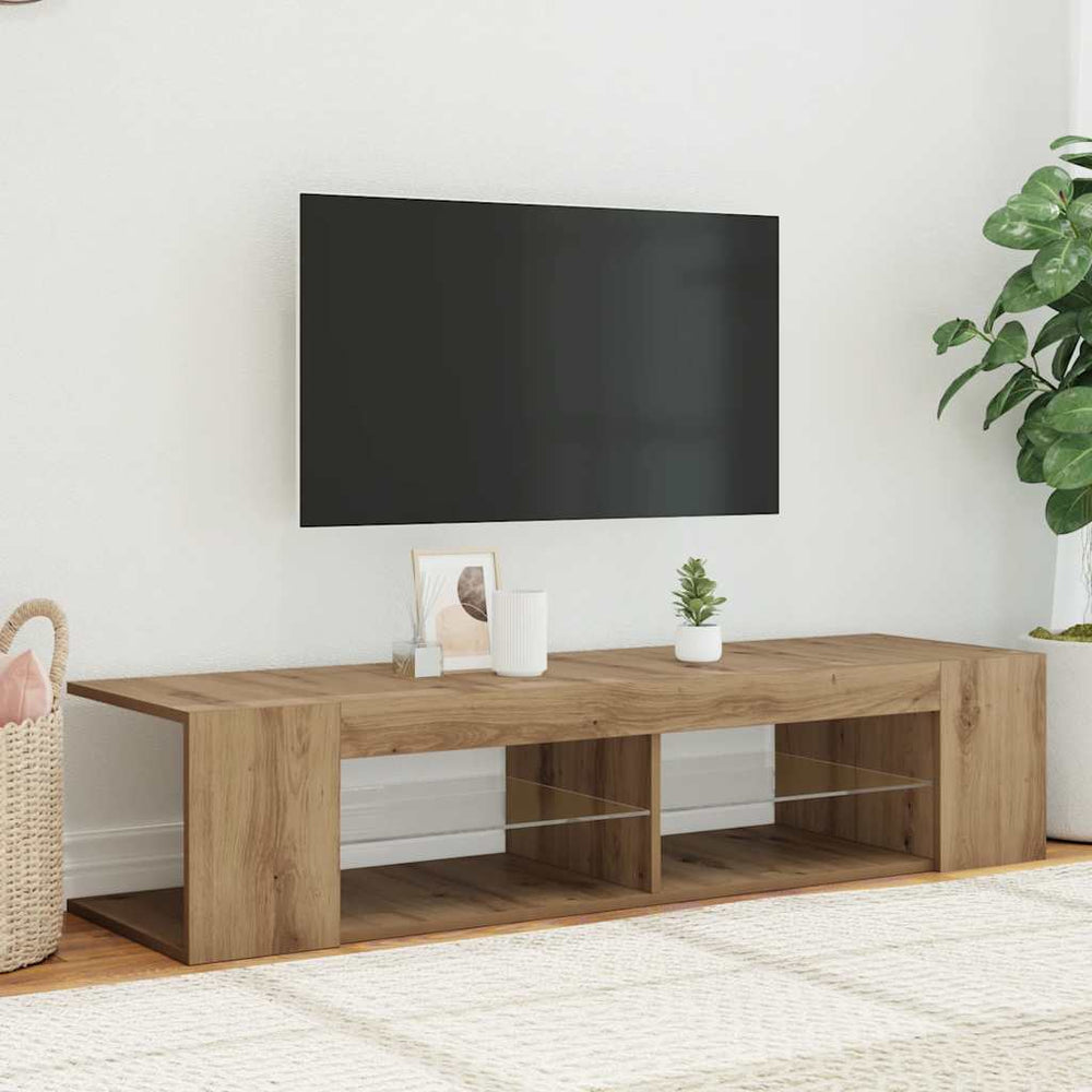 TV-Schrank Artisan-Eiche mit LED 135cm