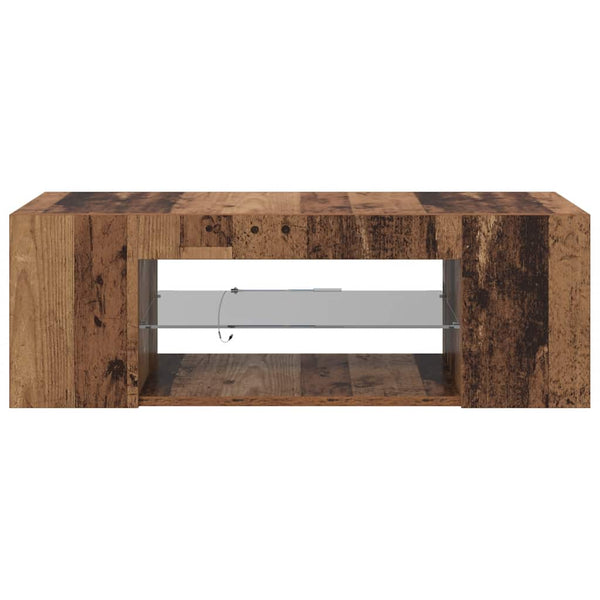 TV-Schrank Altholz-Optik mit LED 90cm