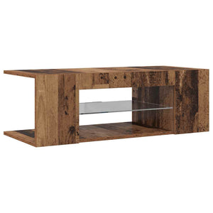 TV-Schrank Altholz-Optik mit LED 90cm