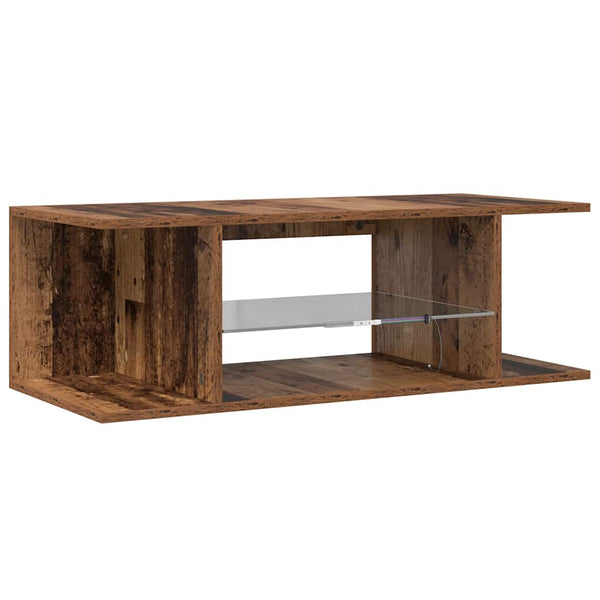 TV-Schrank Altholz-Optik mit LED 90cm