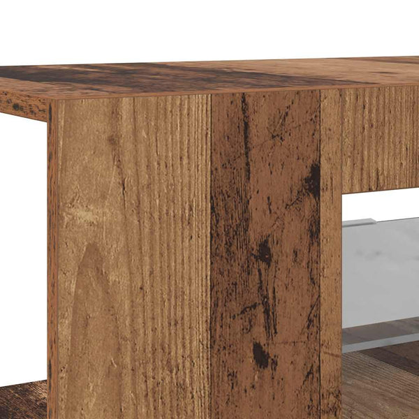 TV-Schrank Altholz-Optik mit LED 90cm