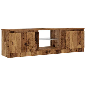 TV-Schrank mit LED Altholz-Optik 120 cm