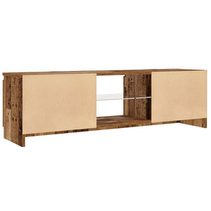 TV-Schrank mit LED Altholz-Optik 120 cm