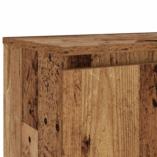 TV-Schrank mit LED Altholz-Optik 120 cm