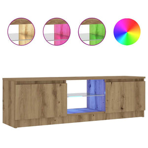 TV-Schrank Artisan-Eiche mit LED 120 cm