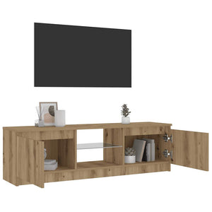 TV-Schrank Artisan-Eiche mit LED 120 cm